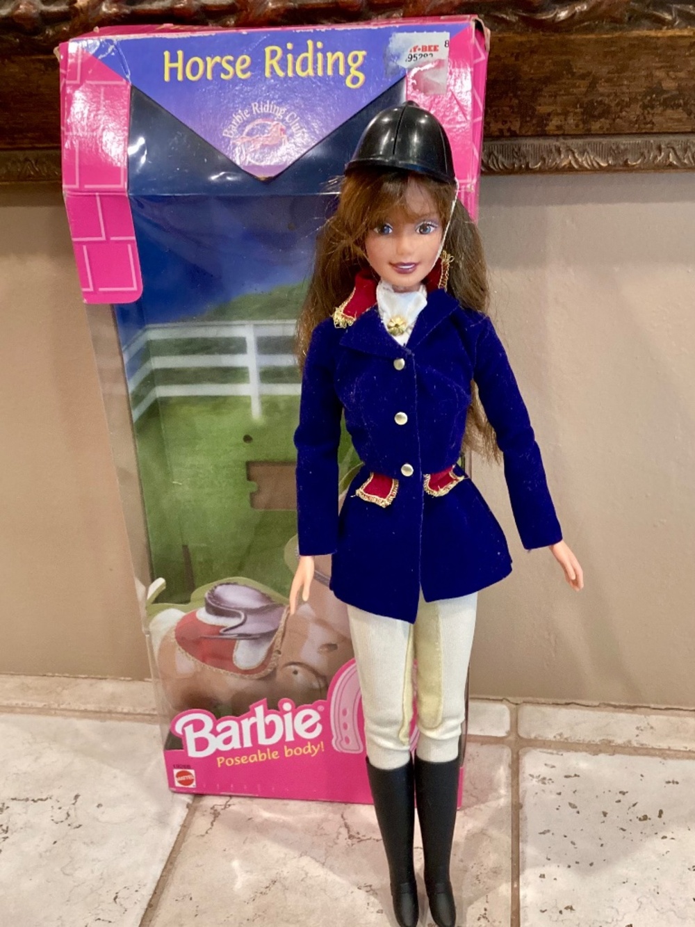 Vintage Mattel Horse Riding Barbie With Her Box 1997